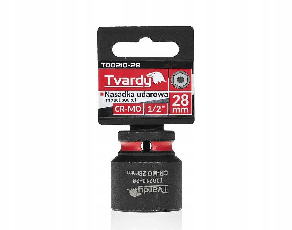 Tvardy Smūginė galvutė 1/2'' 6-kampė 28mm CR-MO (10/60)