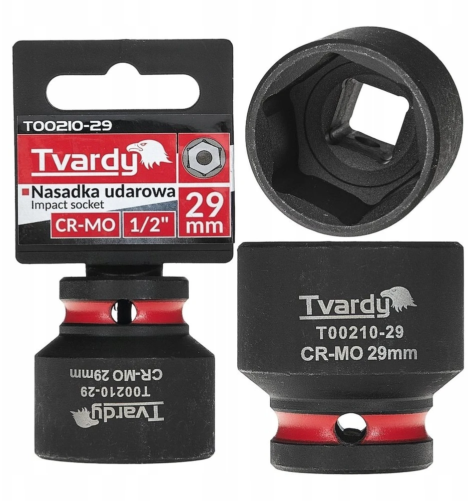 Tvardy Smūginė galvutė 1/2'' 6-kampė 29mm CR-MO (10/80)