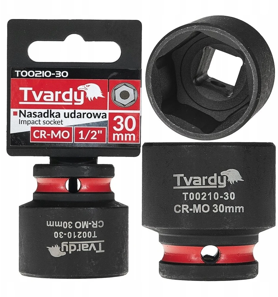 Tvardy Smūginis antgalis 1/2'' 6-kampis 30mm CR-MO (10/40)