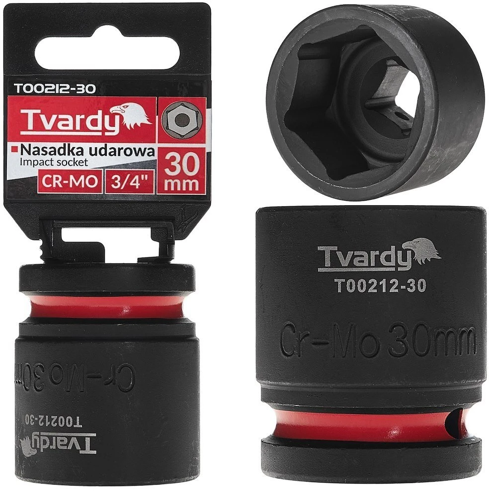 Tvardy Nasadka smūginis 3/4'' 6-kąt 30mm CR-MO (5/40)