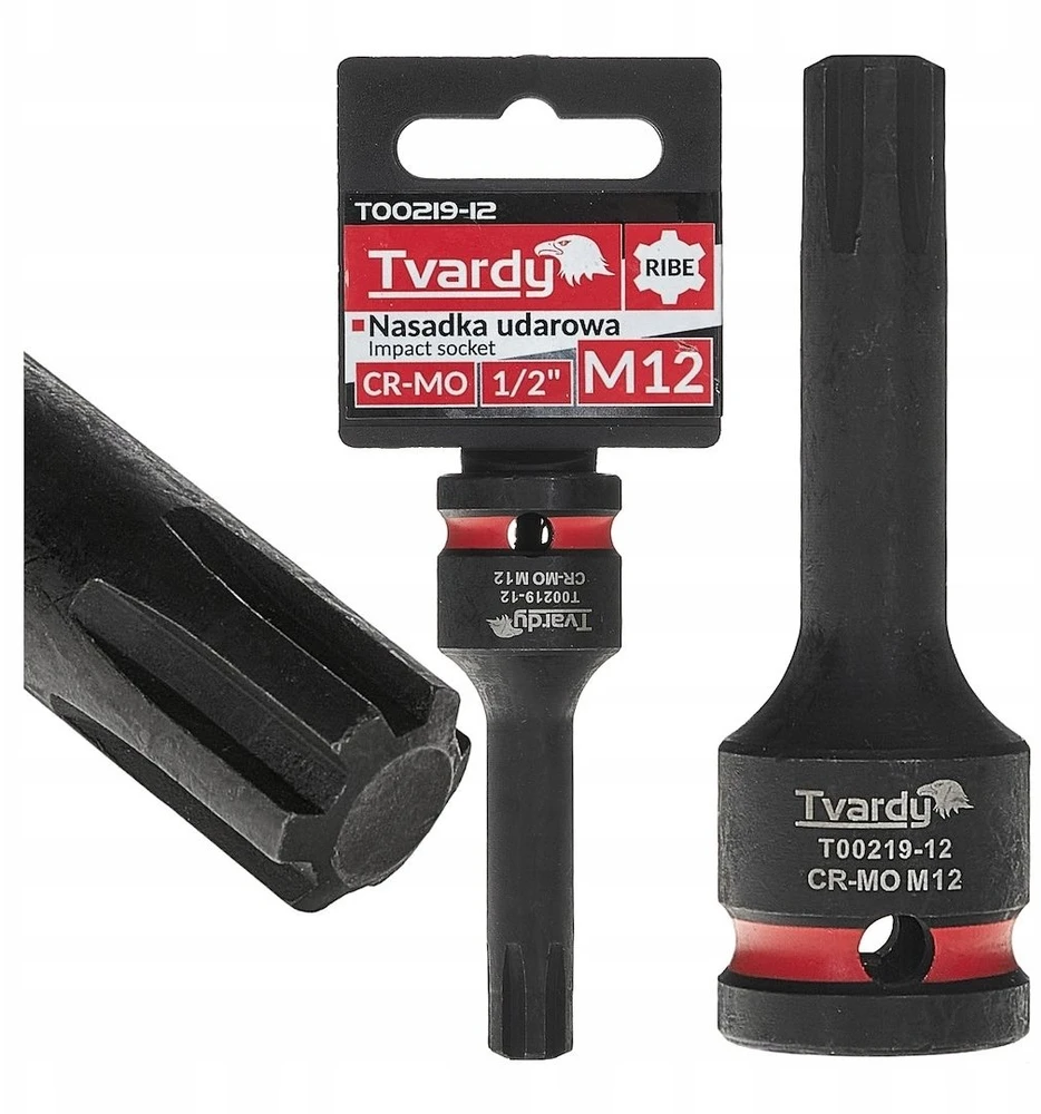 Tvardy Smūginė galvutė RIBE 1/2'' M12 CR-MO (10/100)