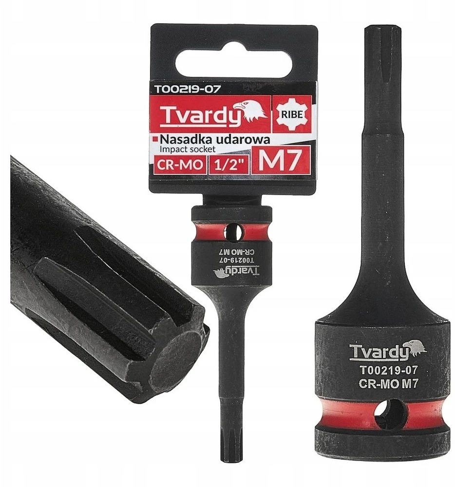 Tvardy Smūginė galvutė RIBE 1/2'' M7 CR-MO (10/100)