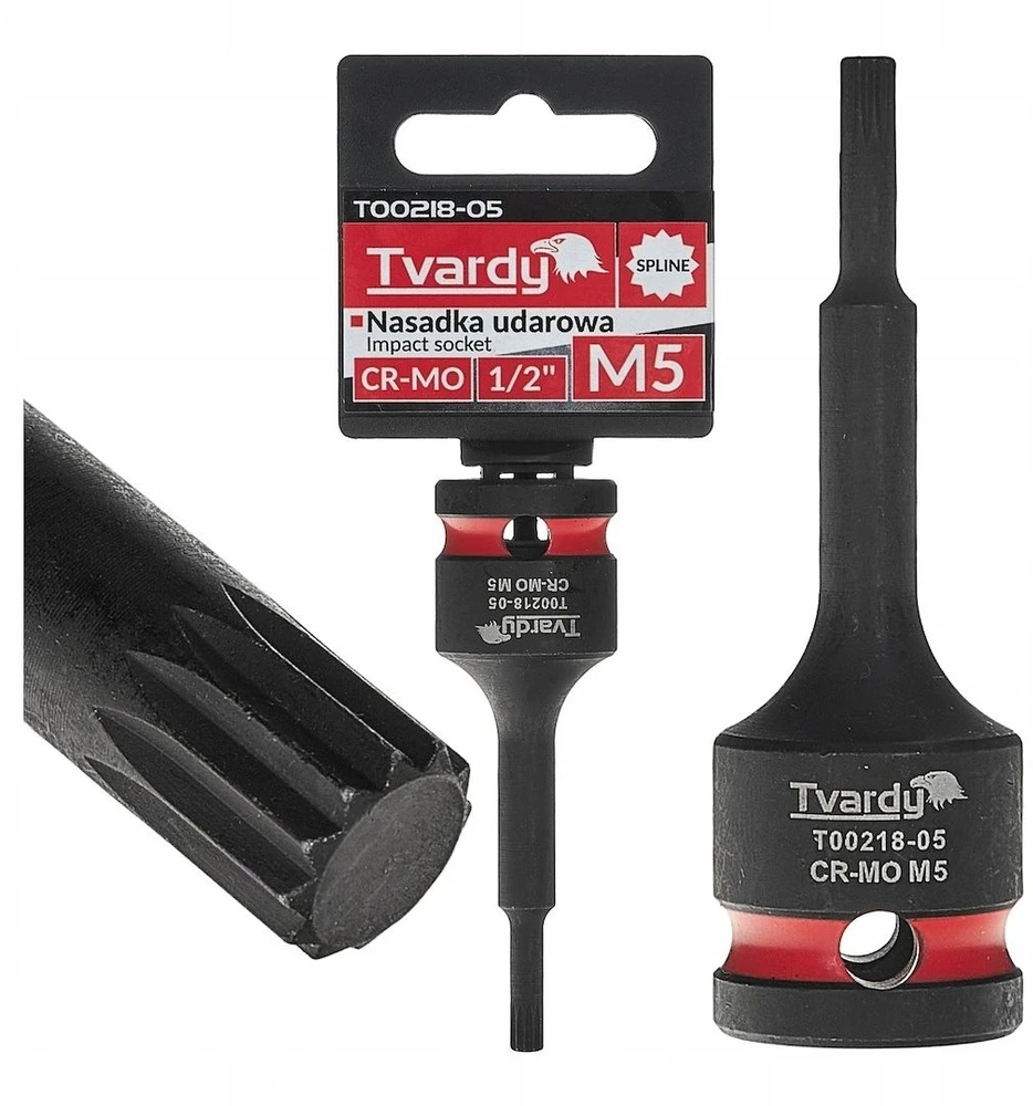 Tvardy Atraminis antgalis SPLINE 1/2'' M5 CR-MO (10/100)