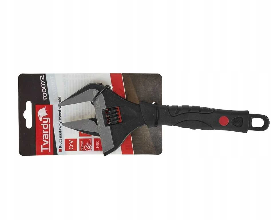 Tvardy Reguliuojamas veržliaraktis švediškas platus 10'' 50mm CrV (6/36)