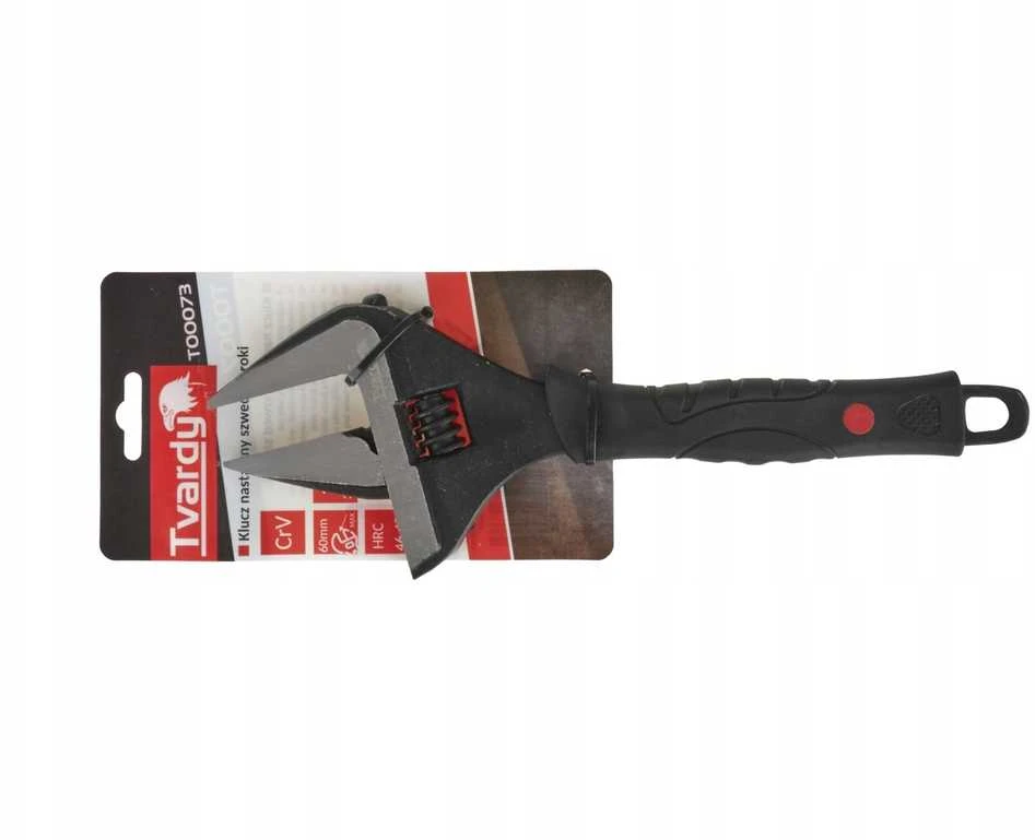Tvardy Veržliaraktis reguliuojamas švediškas platus 12'' 60mm CrV (6/24)