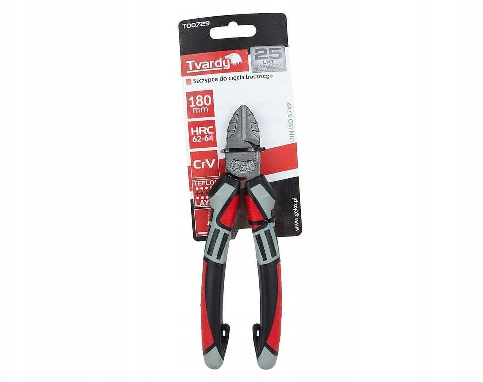 Tvardy Šoninio pjovimo replės 180 mm CrV (6/60)