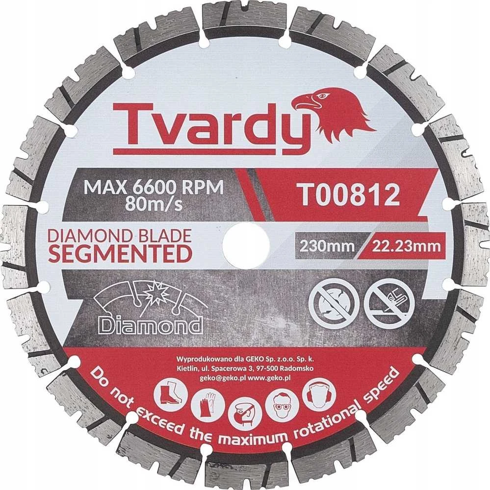 Tvardy segmentuotas deimantinis diskas 230x12x22,23 mm (25)