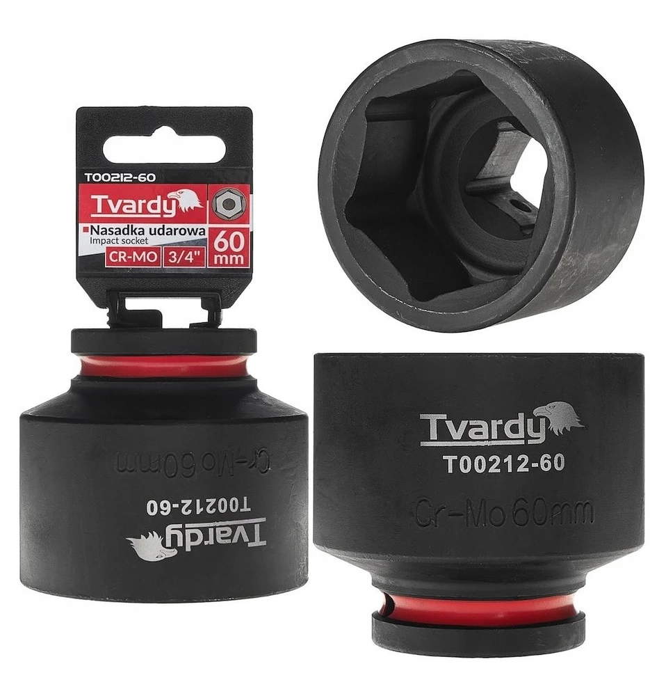 Tvardy Nasadka smūginis 3/4'' 6-kąt 60mm CR-MO (1/6)