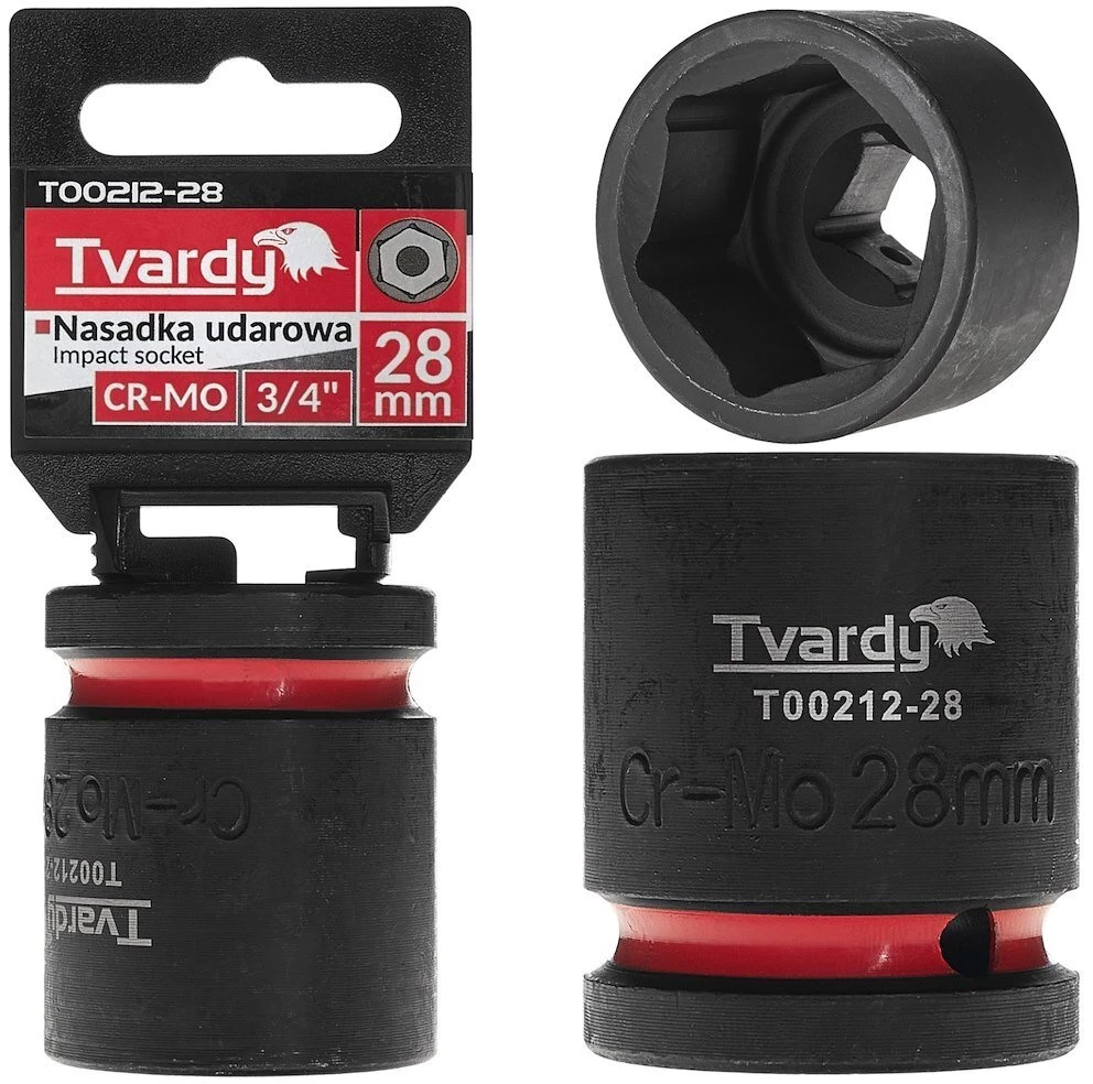 Tvardy Nasadka smūginis 3/4'' 6-kąt 28mm CR-MO (6/48)