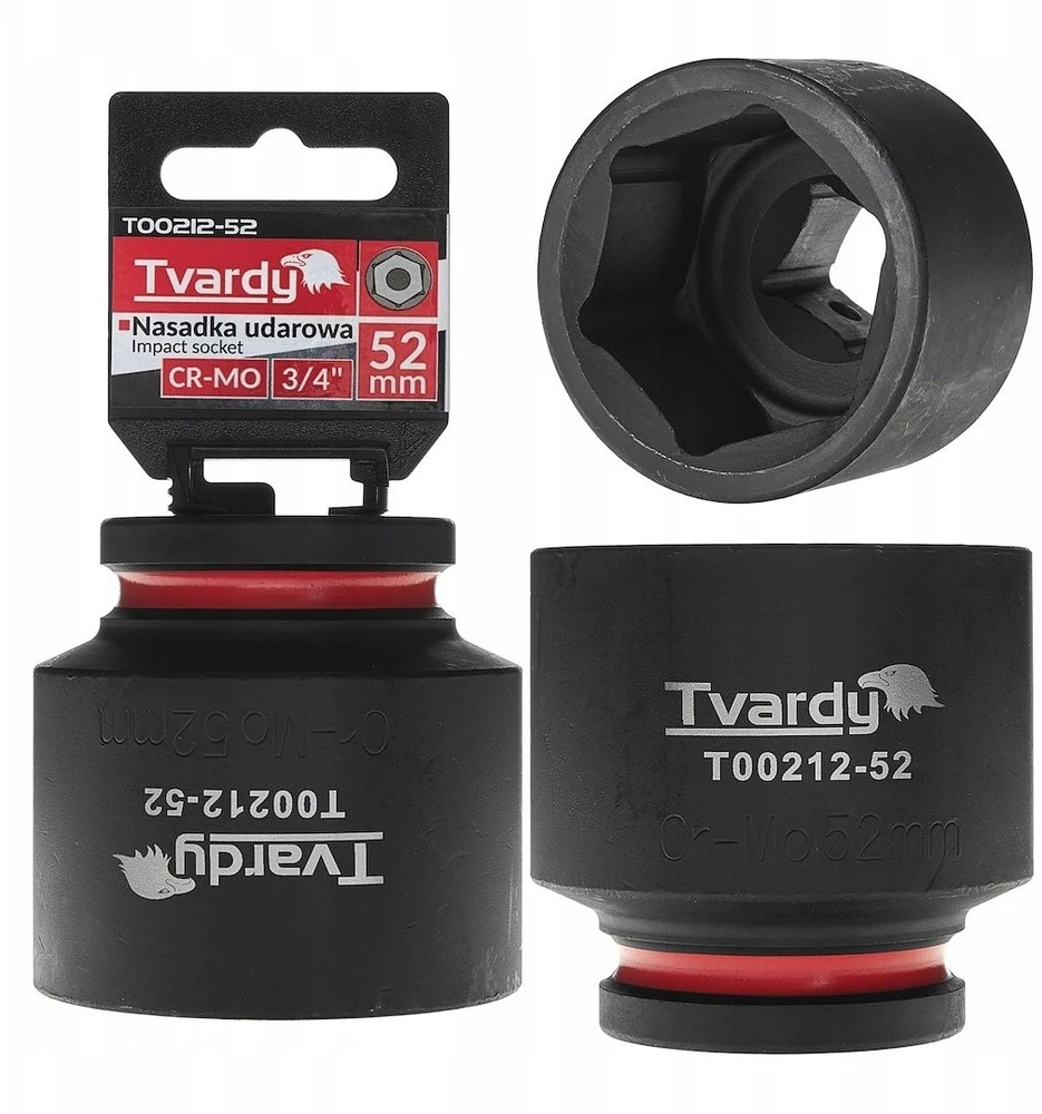 Tvardy Nasadka smūginis 3/4'' 6-kąt 52mm CR-MO (4/16)