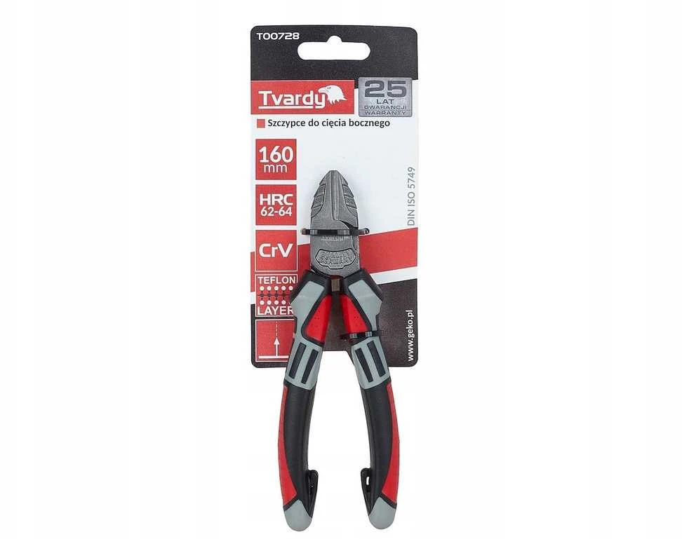 Tvardy Šoninio kirpimo replės 160mm CrV (6/60)