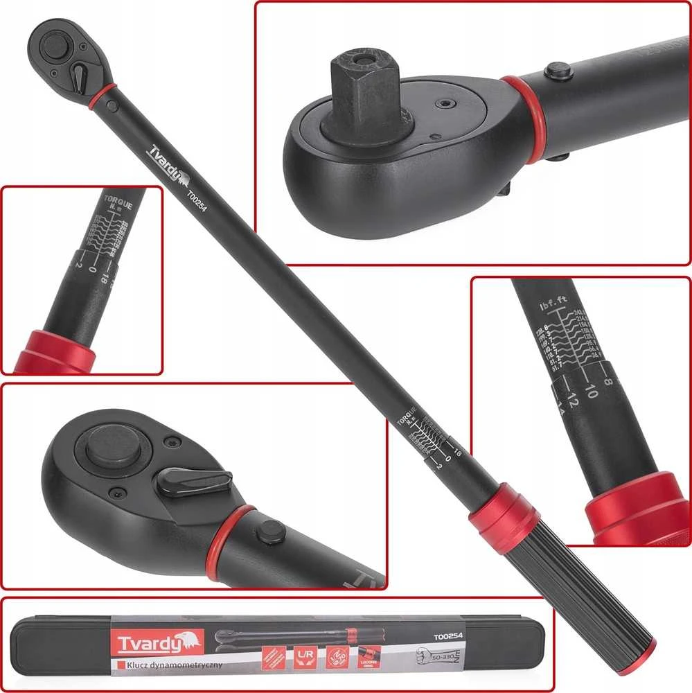 Tvardy Dinamometrinis raktas 3/8'' 10-60mm (20)