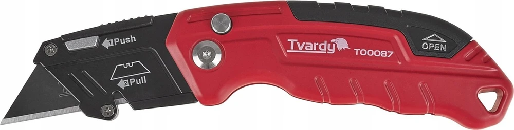 Tvardy sulankstomas peilis FASTFOLD su trapecijos ašmenimis 60x19x0,6mm SK2H TVARDY (10/60)