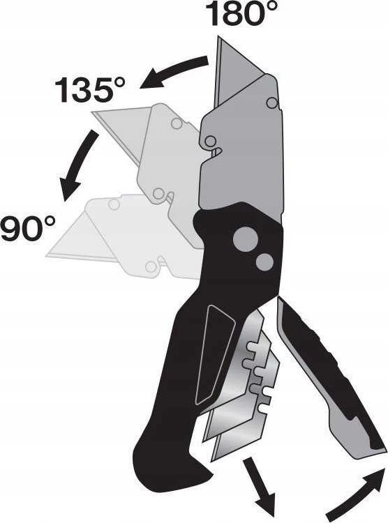 Tvardy sulankstomas peilis FASTFOLD su trapecijos ašmenimis 60x19x0,6mm SK2H TVARDY (10/60)
