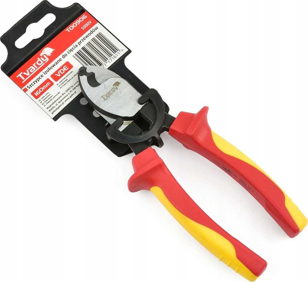 Tvardy Twardy Izoliuotos replės laidų kirpimui 160mm VDE (60)