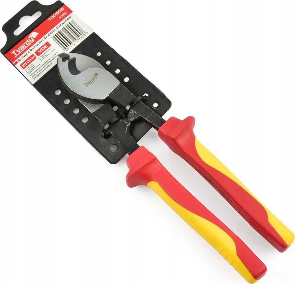 Tvardy Izoliuotos replės laidų kirpimui 250mm VDE (48)