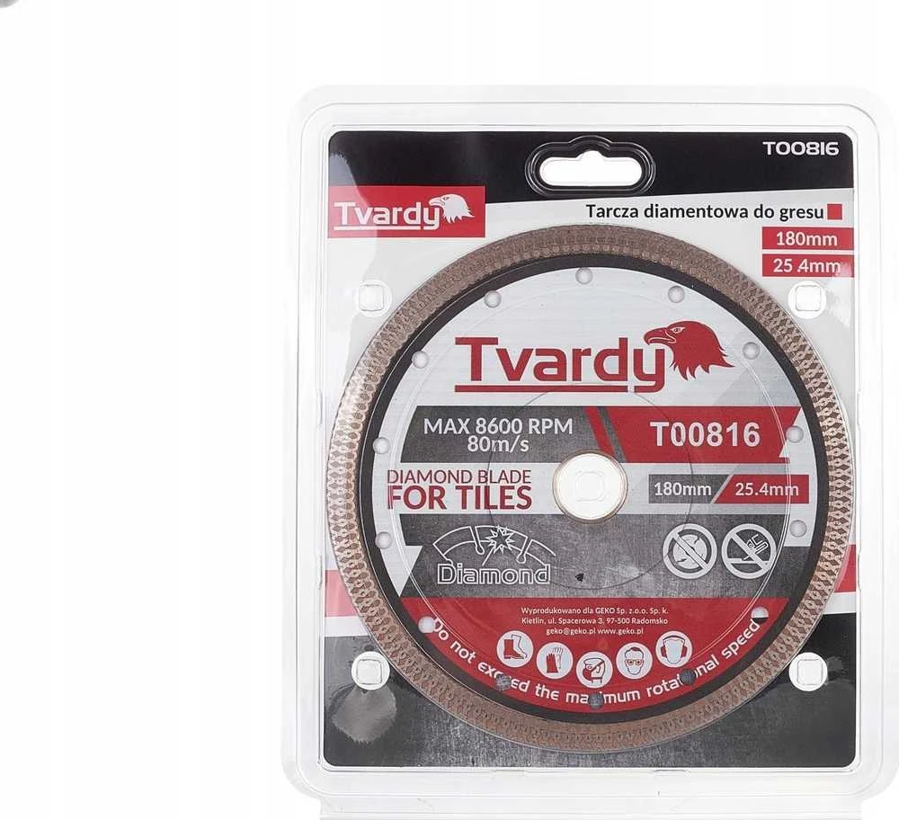 Tvardy Deimantinis diskas keramikai 180x10x25.4/22.23mm (50)