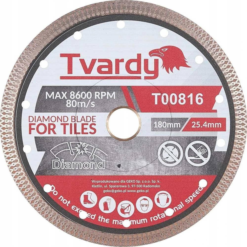 Tvardy Deimantinis diskas keramikai 180x10x25.4/22.23mm (50)