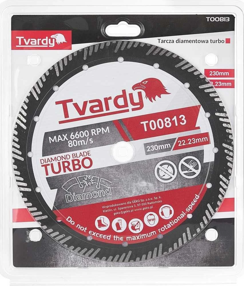 Tvardy Turbo deimantinis diskas 230x15x22,23mm (25)