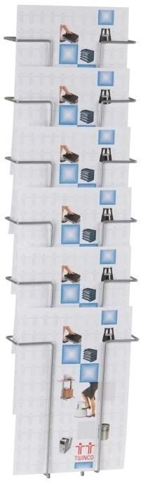 Twinco Twinco Twin Agenda Literature Holder, A4, Sidabrinis, 235 mm, 780 mm, 7.5 cm