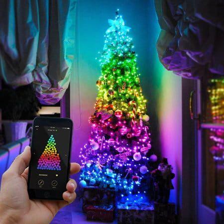 Kalėdinė išmanioji lempučių girlianda Twinkly Strings 400L 5mm RGBW
