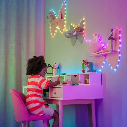 Kalėdinė girlianda Twinkly Candies 200 RGB LED USB- C, žalios spalvos laidas