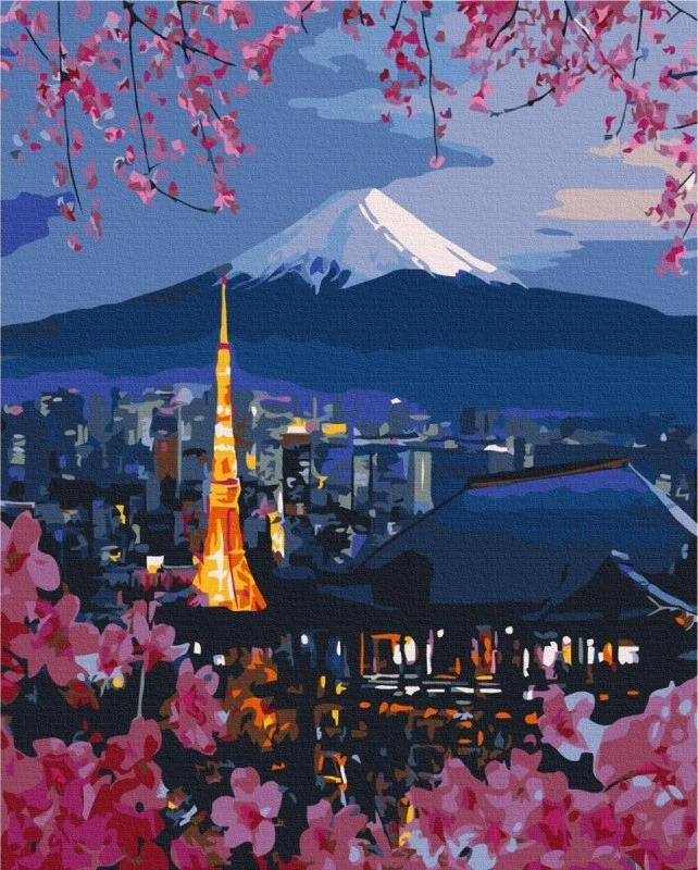 Twoje Hobby Jūsų pomėgis Tapyba pagal numerius BRUSHME, 40x50 cm, kelionės po Japoniją, 1 vnt.