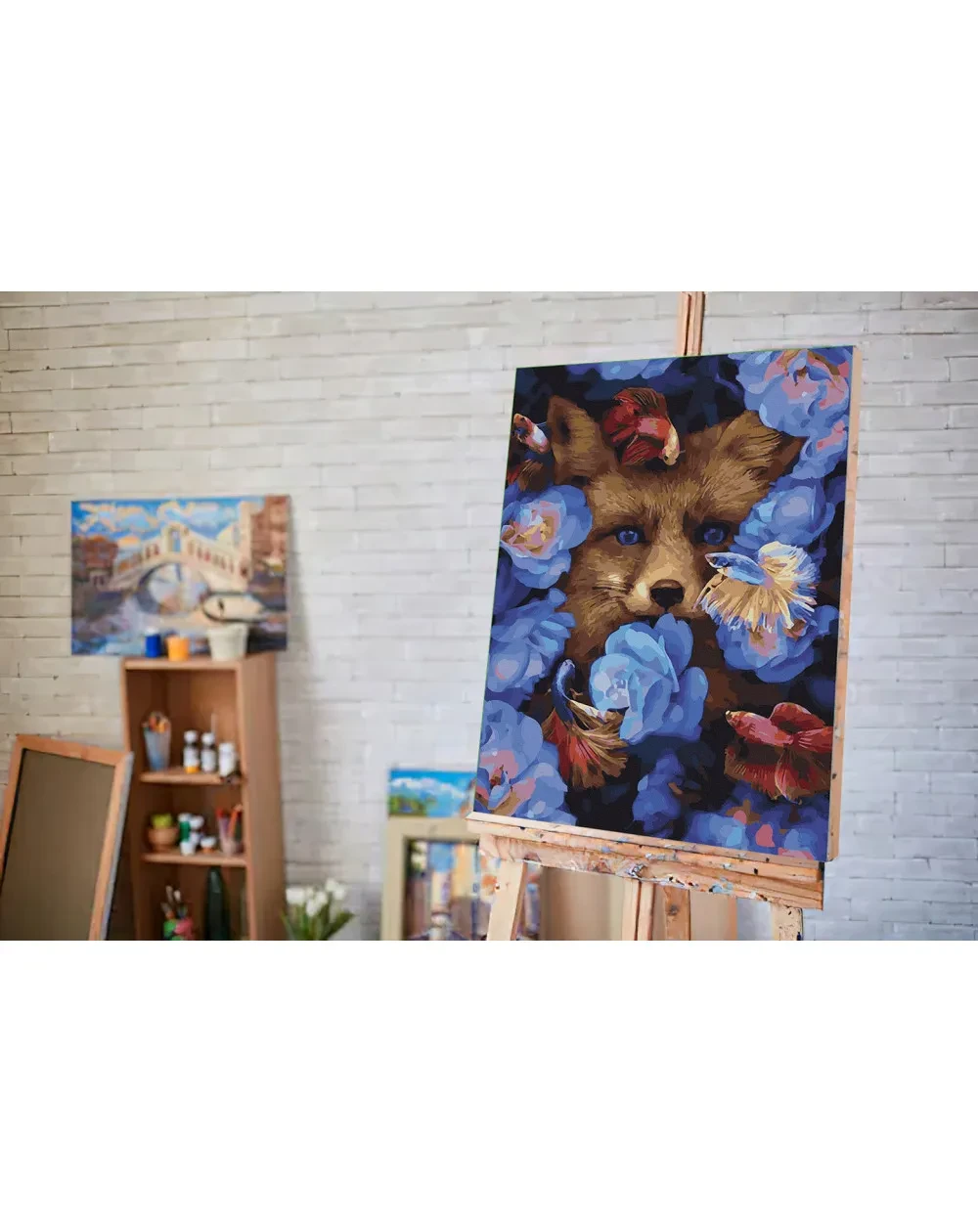 Twoje Hobby Tapyba pagal skaičius. Lapė gėlėse, 40x50cm