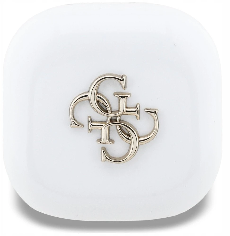 TWS Guess 4G Metal Logo ausinės baltos spalvos