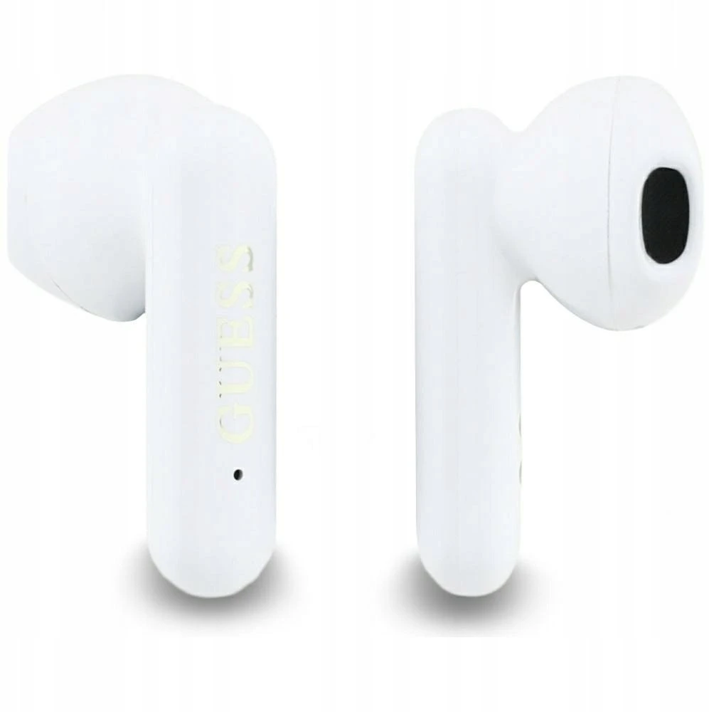TWS Guess 4G Metal Logo ausinės baltos spalvos