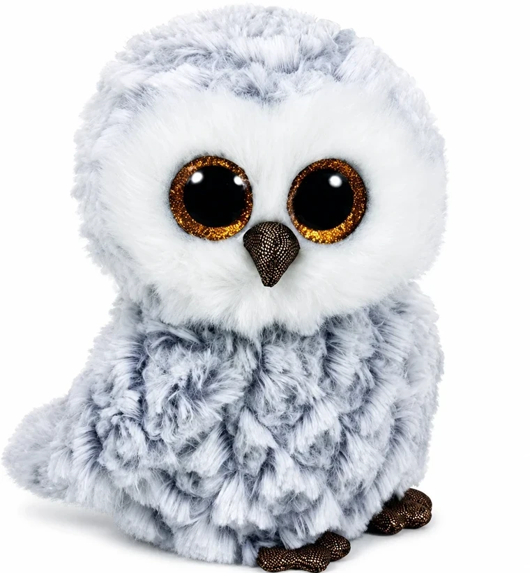 TY Beanie Boos Pliušinis žaislas - baltoji pelėda, 15.5 cm