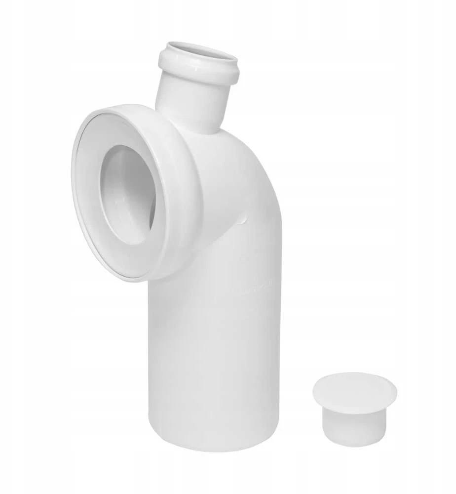 Unitazo alkūnė Tycner 767 110/45/50, Ø 110 mm, balta