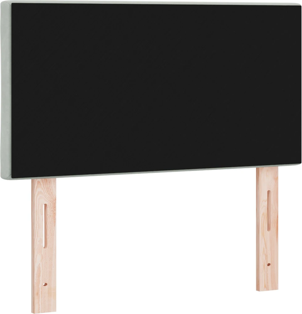 LED galvūgalis Šviesiai pilka 80 cm Aksomas