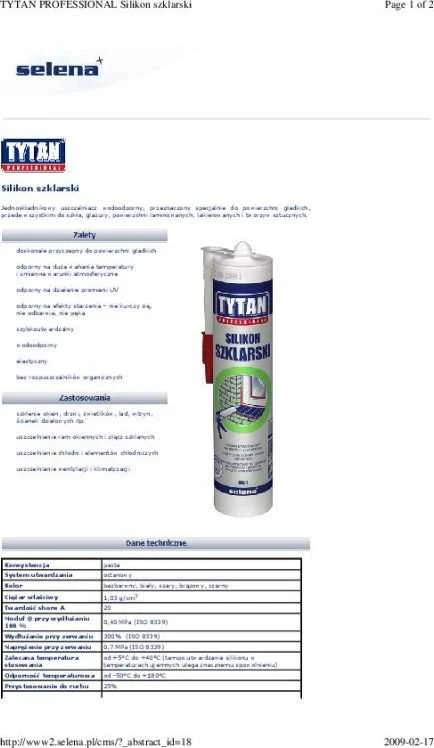 Tytan Titano SILIKONAS STIKLUI IR AKVARIUMUI 280 ml Juodas
