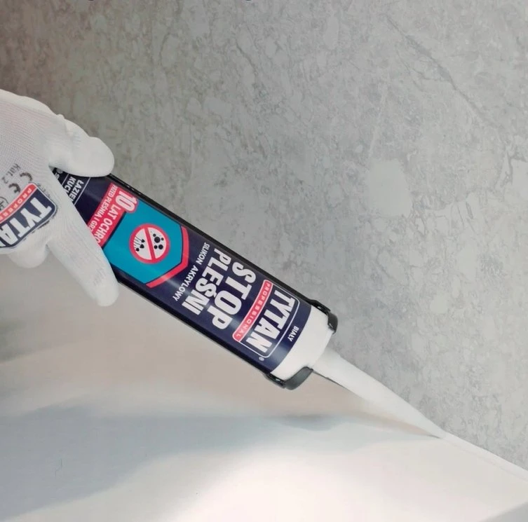 Tytan AKRILINIS SILIKONINIS PELĖSIŲ LAIKIKLIS 280ML BALTA