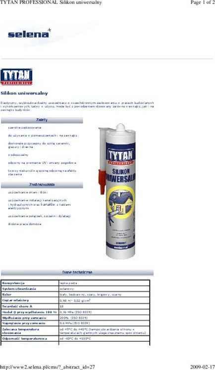Tytan TITTAN 280ML SILIKONO IDENTIFIKAVIMAS