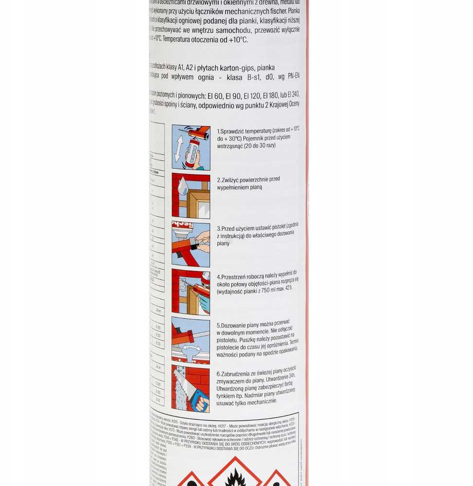 Fischer Tytan Ugniai atsparus putų pistoletas PUP B1 750 ml