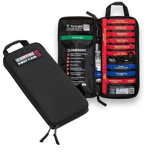 Tzmo Apteczka Survival First Aid Kit Slimline (CS-SFAK-BLK-SLM)