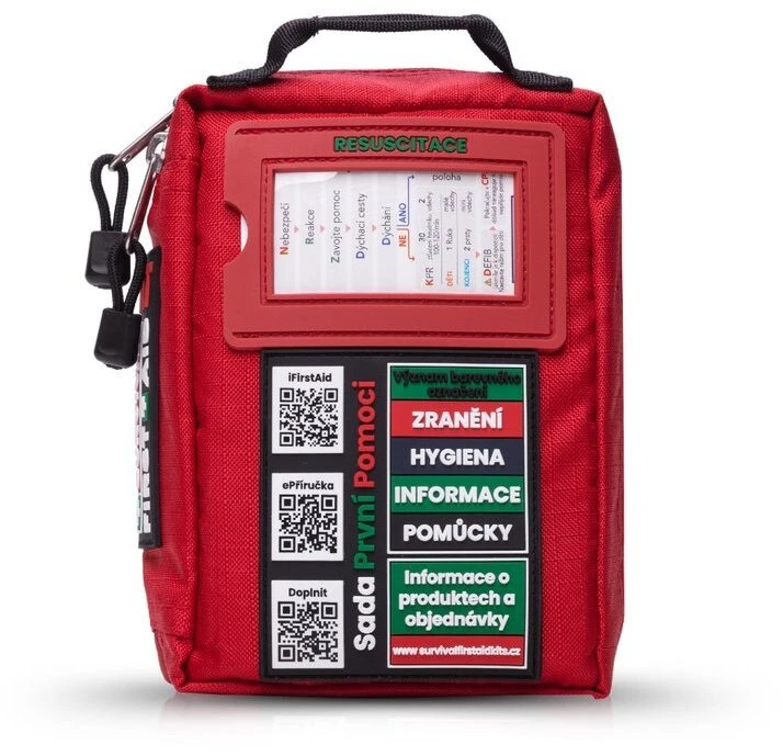 Tzmo Apteczka Survival First Aid Kit Small (CZ) (CS-SFAK-Raudonas-S)