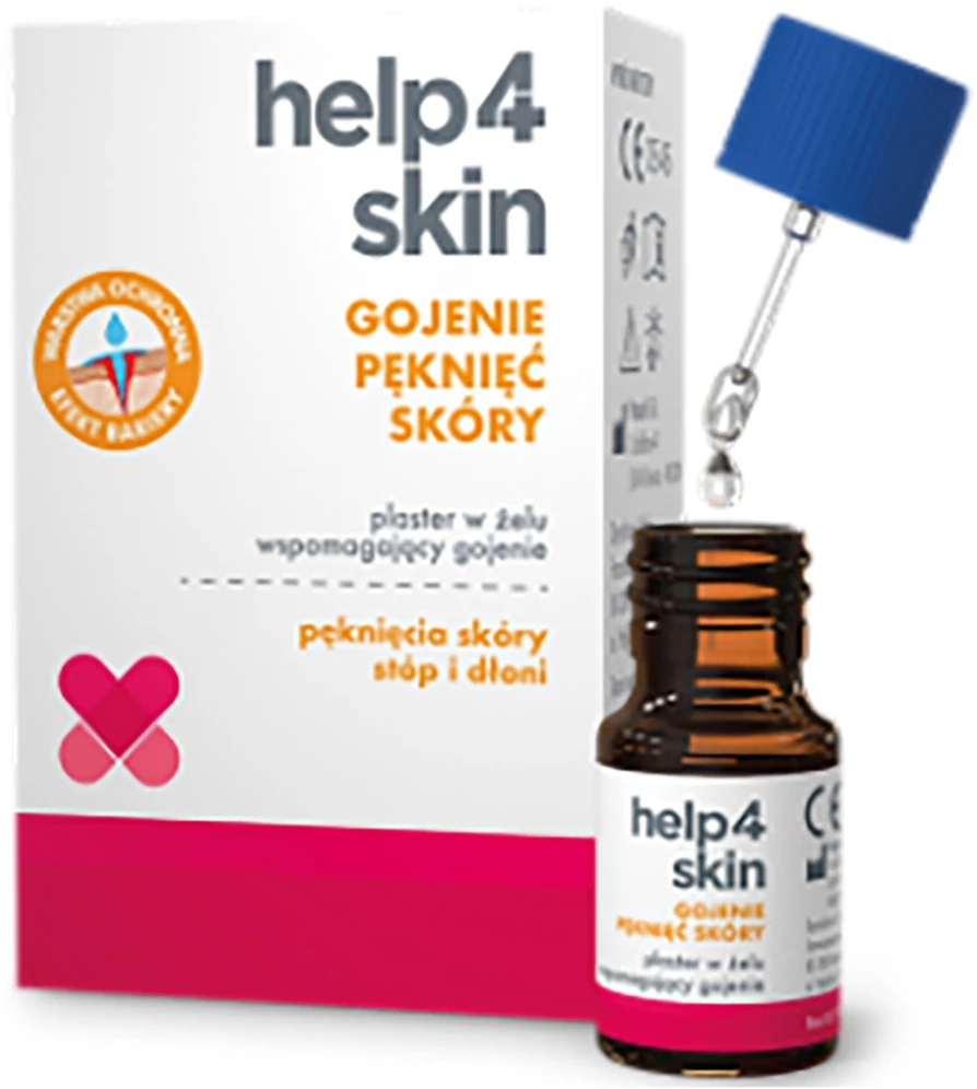 Tzmo Help4Skin Odos įtrūkimų gijimo gelio pleistras 7ml