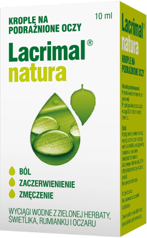 Tzmo „Lacrimal Natura“ lašai sudirgusioms akims, 10 ml