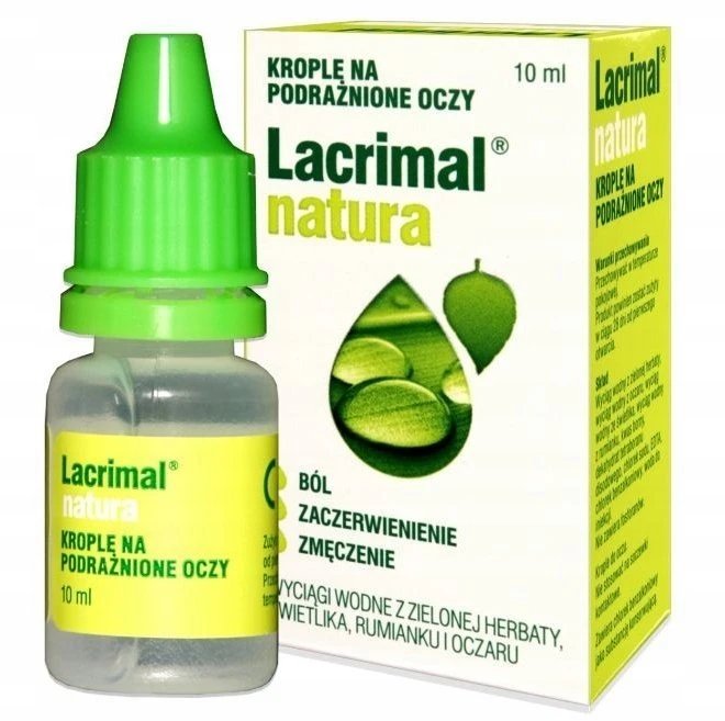 Tzmo „Lacrimal Natura“ lašai sudirgusioms akims, 10 ml