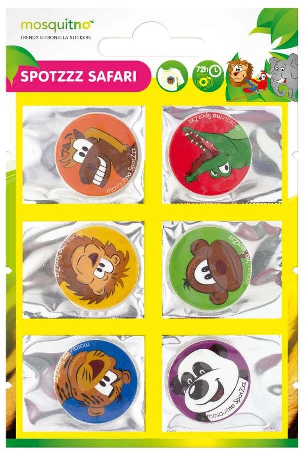 Tzmo MosquitNo, MosquitNo, Mosquito Repellent, Specialty Plasters, 6 pcs For Children