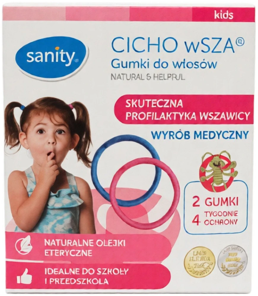 Sanity Kids CICHO wSZA gumki na wszy 2vnt.