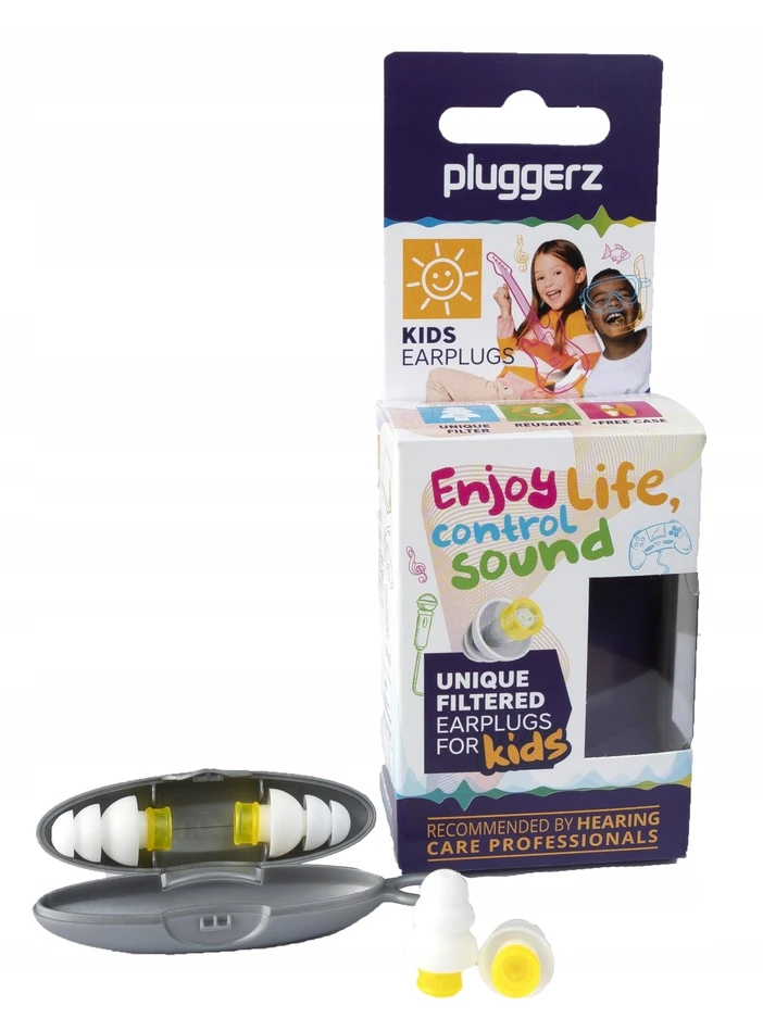 Tzmo Set, Pluggerz, Enjoy Kids, Sound Control, Earplugs, 2 pcs For Children