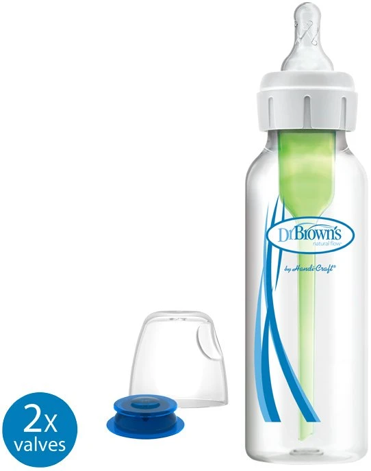 U Grow DR. BROWN'S buteliukas siauru kakleliu su spec. paskirties vožtuvu, 250ml