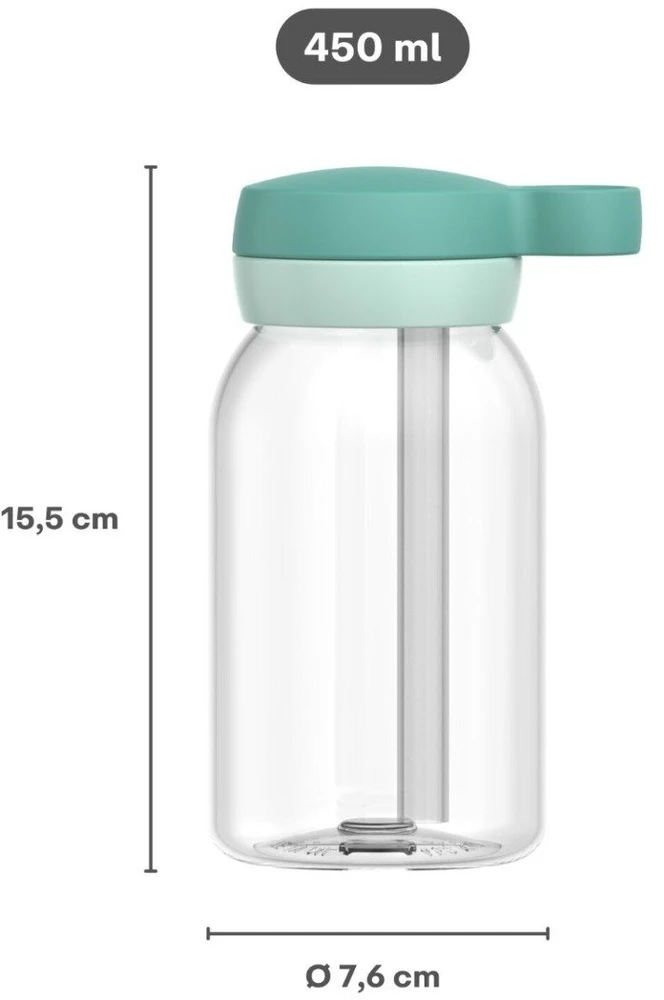 Gertuvė Rosti Mepal Buteliukas su šiaudeliu U-grow 450 ml