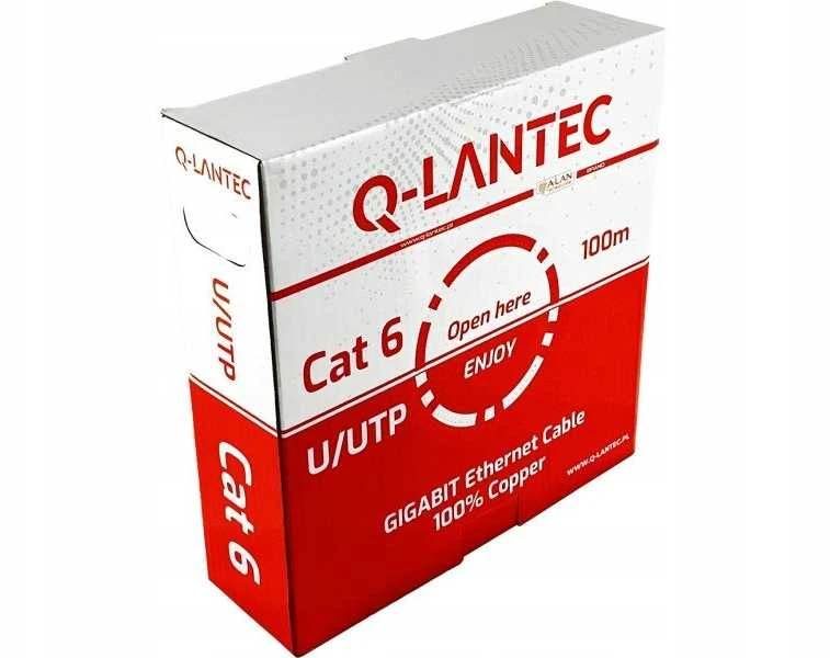 Q-LANTEC U/UTP cat.6A tinklo kabelis, susukta pora, LSOH