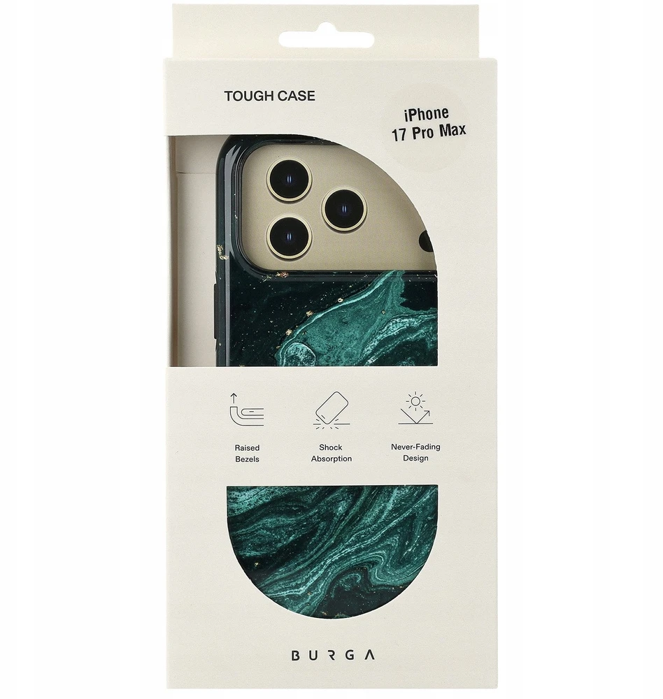 Uab Hautica „Burga Tough Magsafe“ – akinių dėklai, skirti „iPhone 17 Pro Max“, suderinami su „MagSafe“ (smaragdo spalvos)