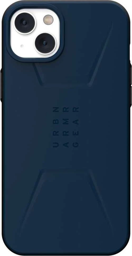 UAG Urban Armor Gear dėklas CIVILIAN, suderinamas su „MagSafe“, skirtas IPHONE 14 Plus, tamsiai mėlynas